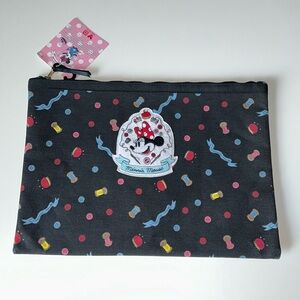 💗NWT UNIQLO x Olympia Le-Tan Disney Minnie Mouse Loves Dots Clutch Bag